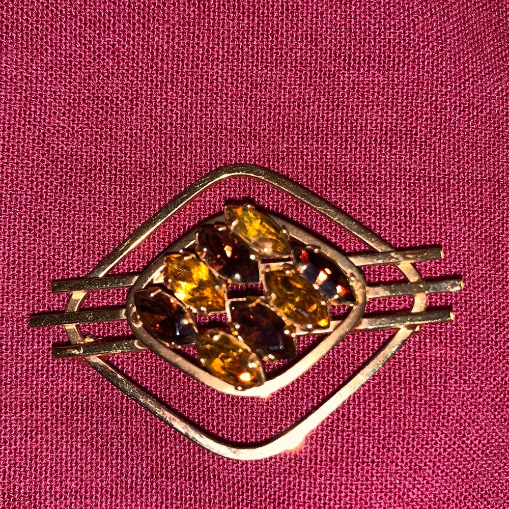 12 K Gold plate Broach
